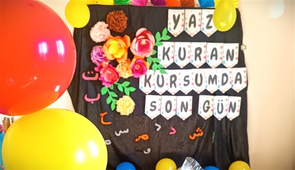 Sarıbaşak Kız Kur'an Kursunda yaz kursu tamamlandı