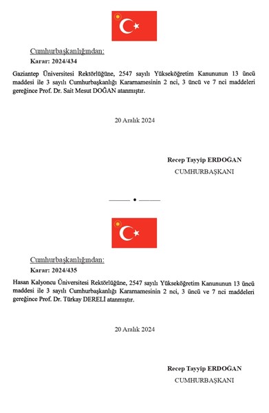 Prof. Dr. Sait Mesut Doğan, Gaziantep Üniversitesi Rektörü oldu