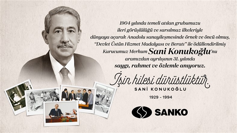 SANKO’nun Kurucusu Sani Konukoğlu, mezarı başında anıldı