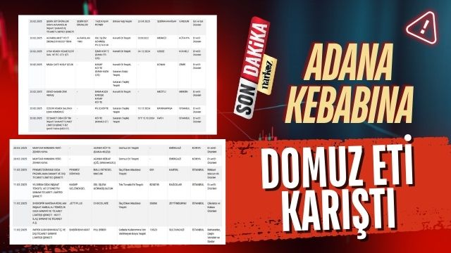 Adana Kebabına Domuz Eti Karıştı