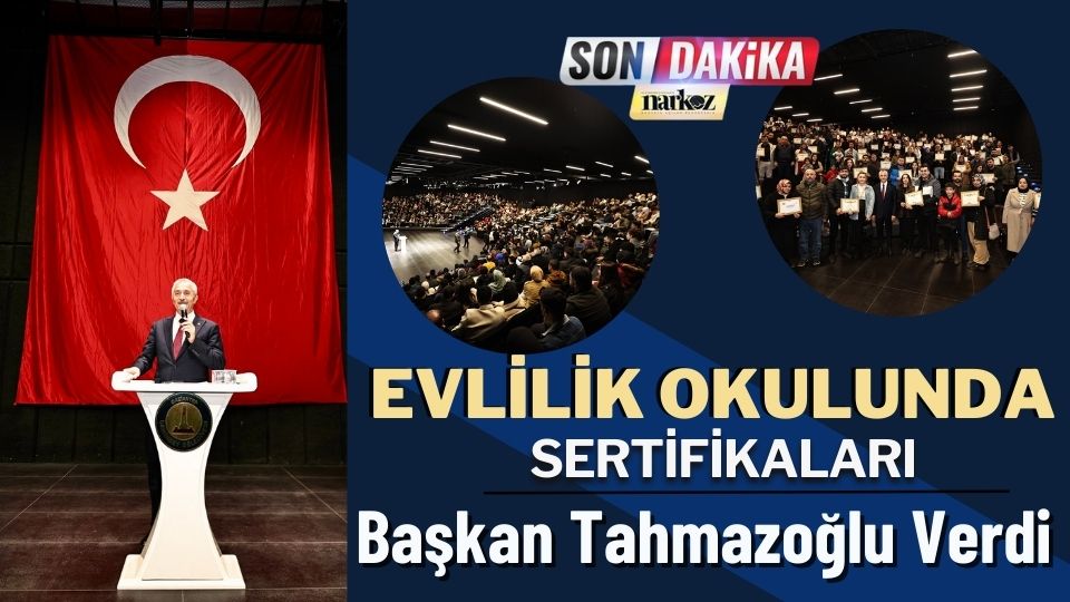 Evlilik Okulunda Sertifikaları Başkan Tahmazoğlu Verdi